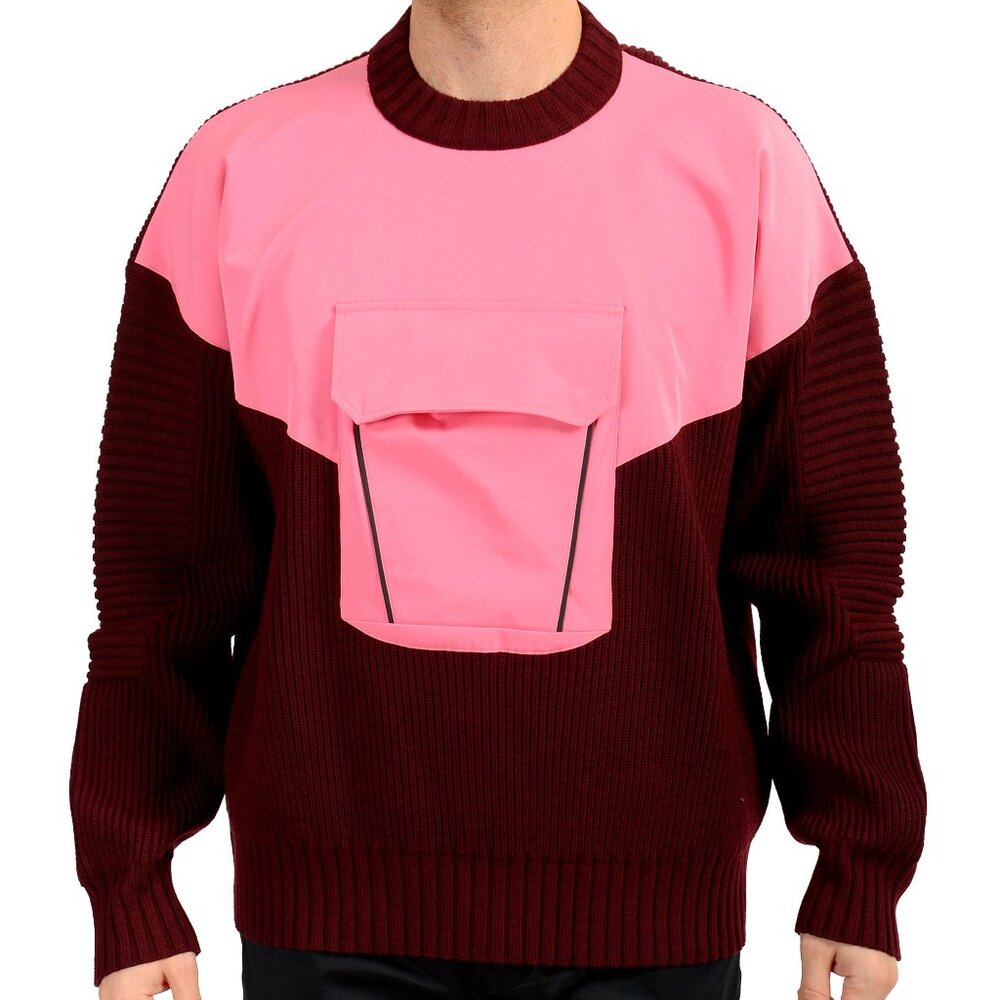Scuderia Ferrari Men's Wool Crewneck Sweater With Front Pocket US L IT 52